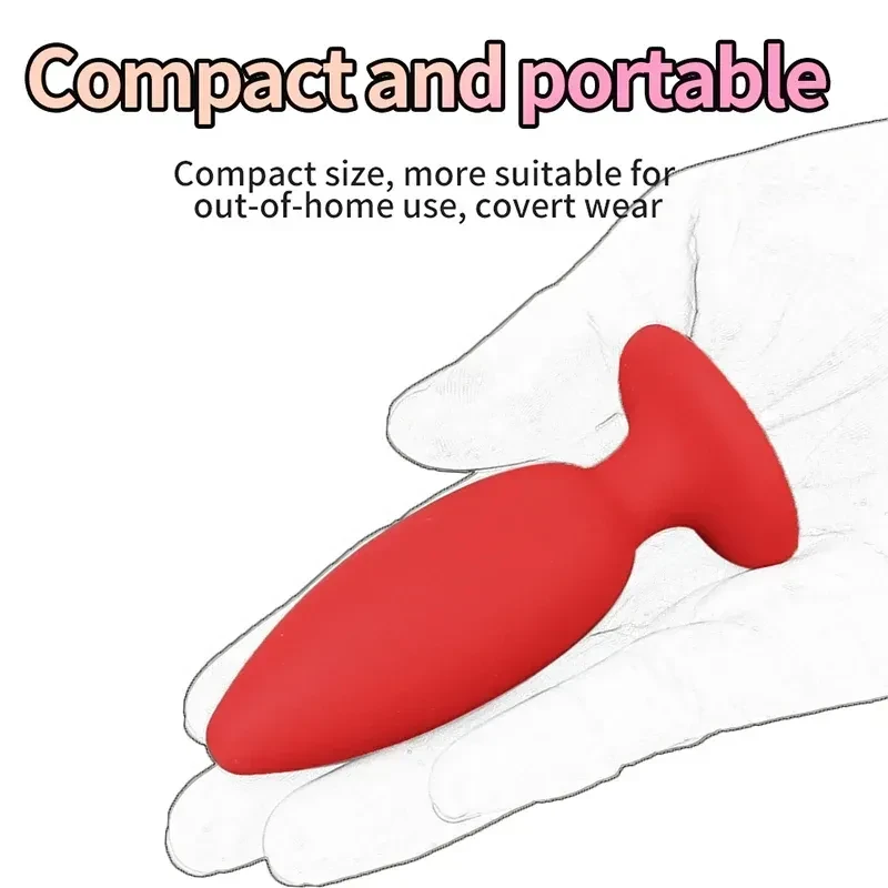 plug anal silicone rouge avec diamants