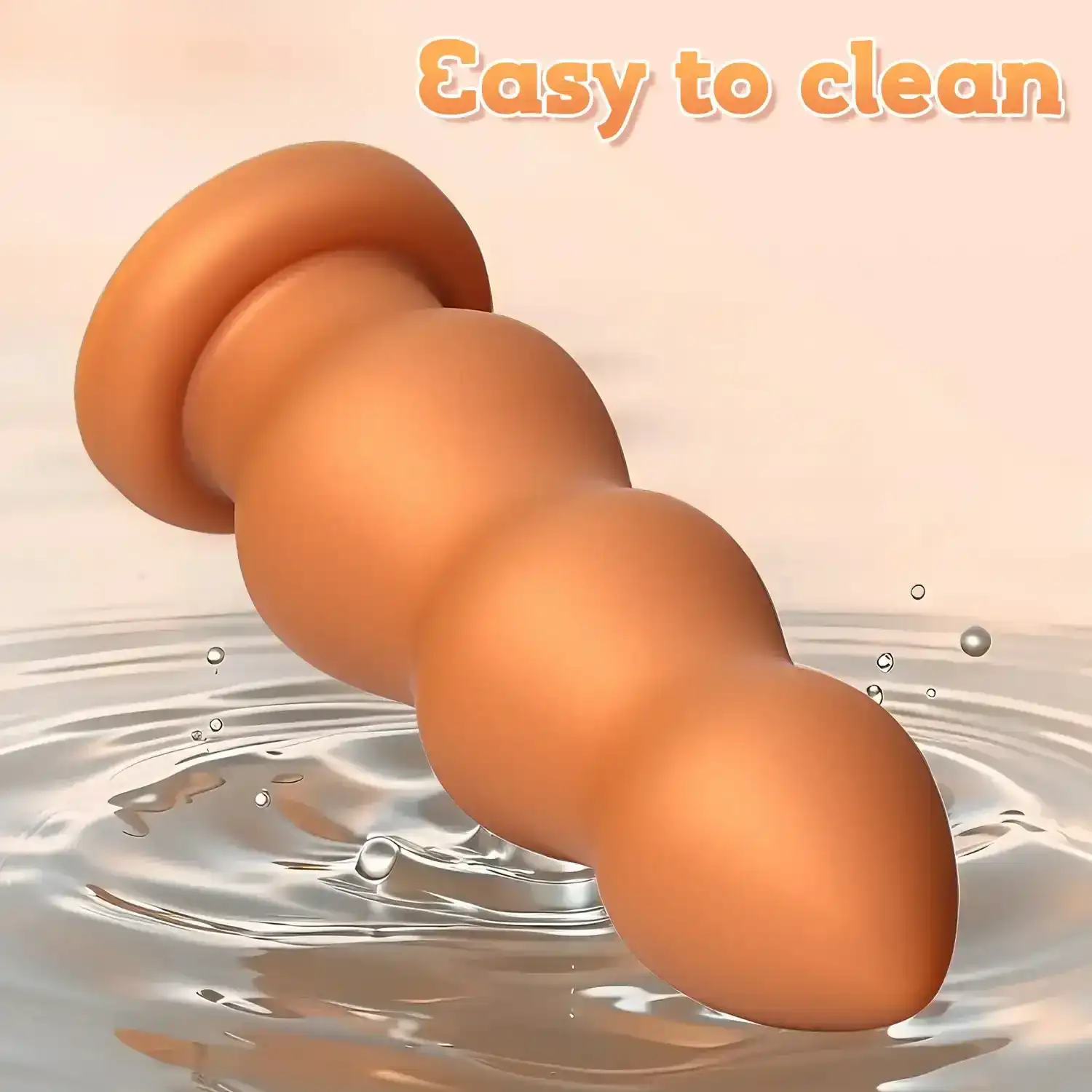 plug anal spherique en silicone lisse