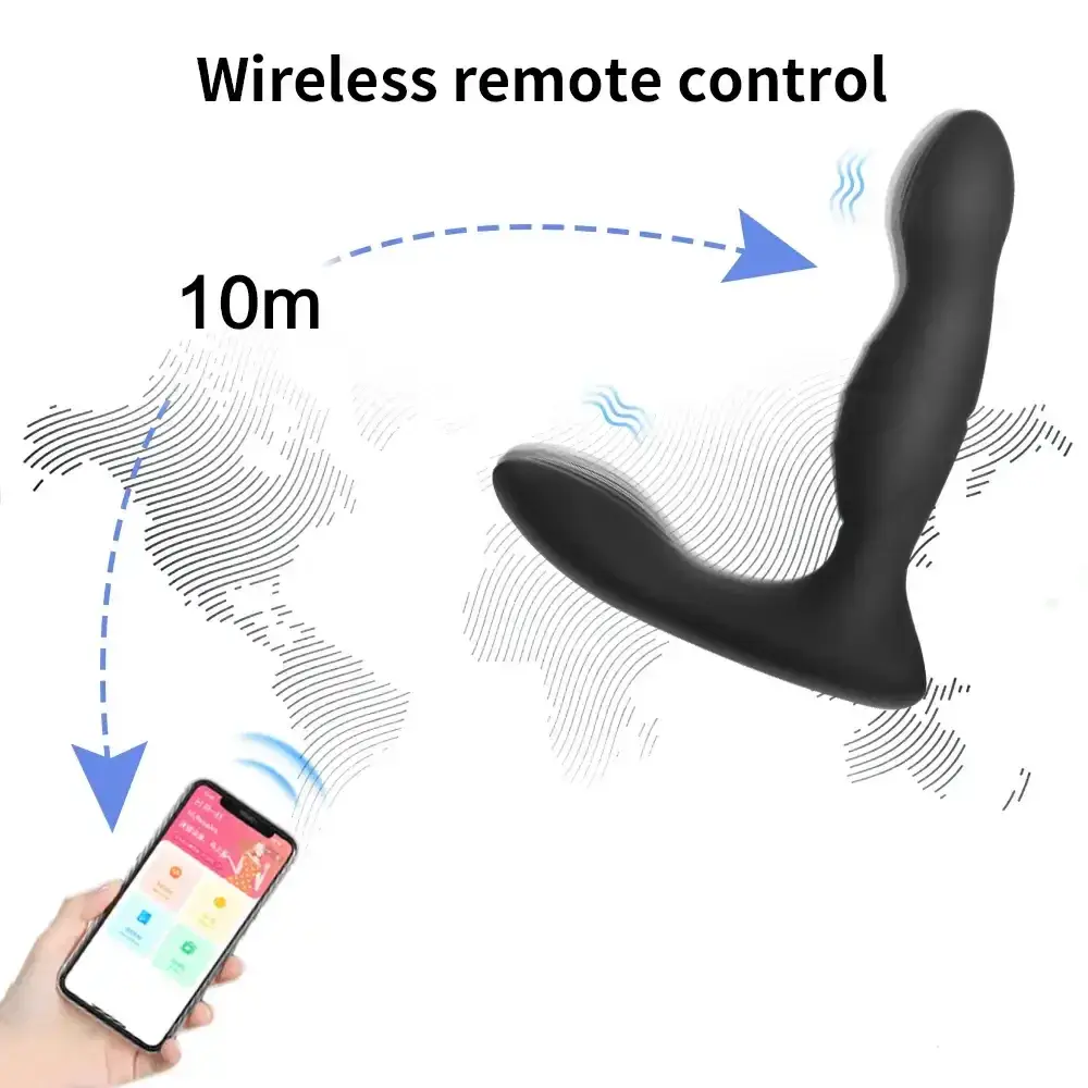plug anal telecommande abs et silicone medical