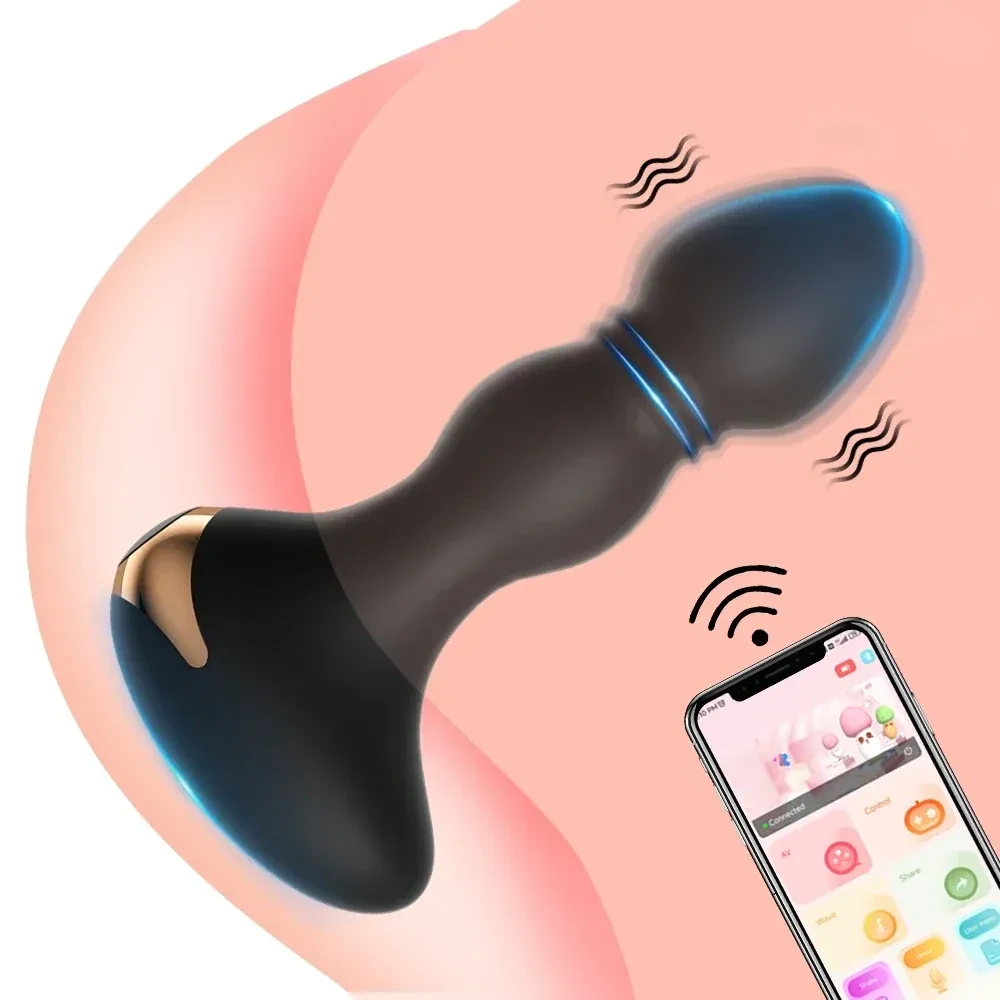 plug anal telecommande avec 10 frequences vibration