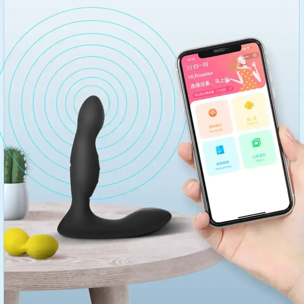 plug anal telecommande avec telecommande sans fil