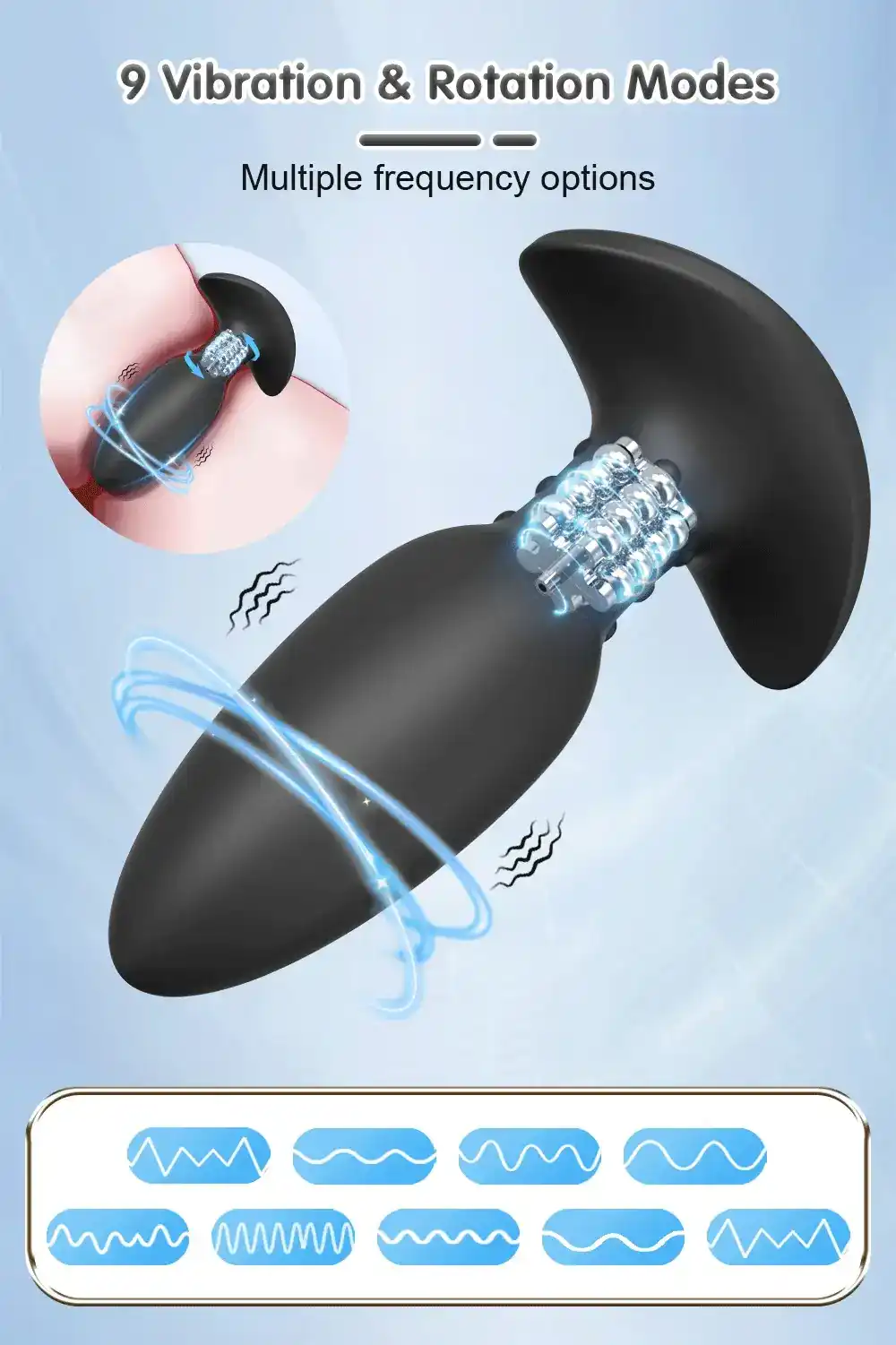 plug anal telecommande etanche vibration