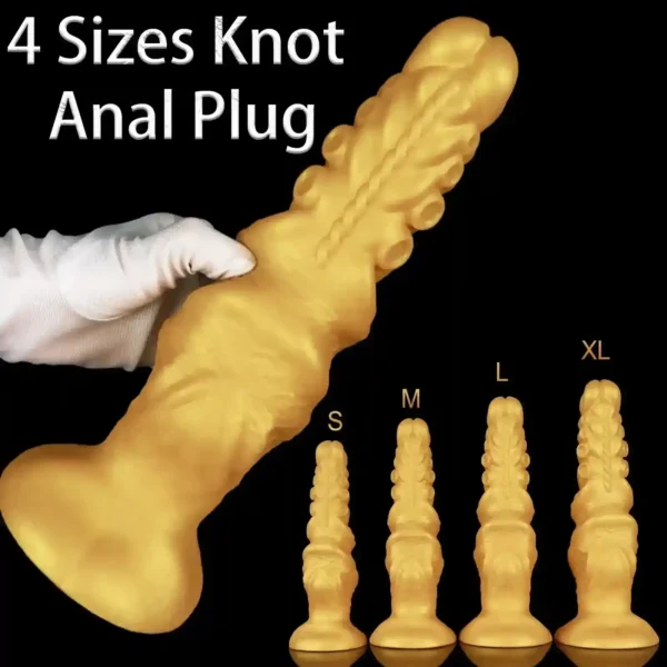 plug anal tentacule pieuvre silicone texturé vrillé