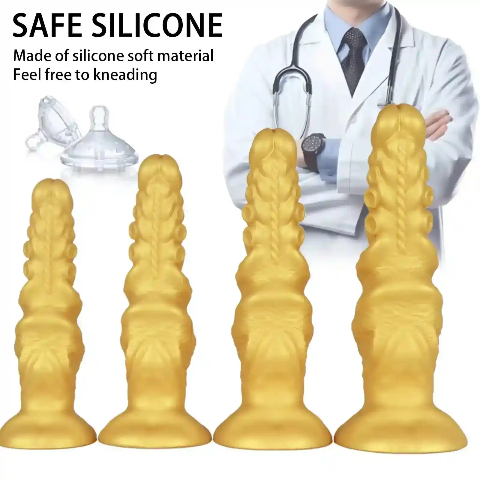 plug anal tentacule pieuvre texture silicone