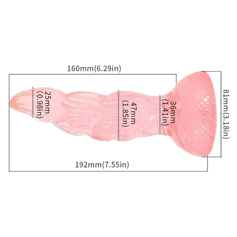 plug anal texturé dragon scale rose