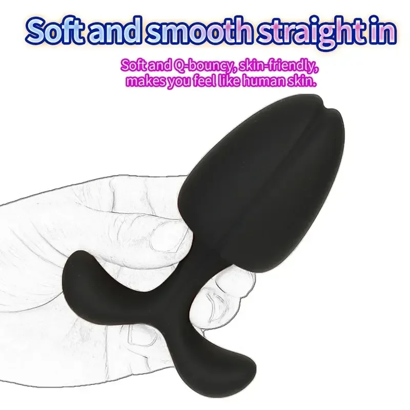 plug anal texture silicone femme noir