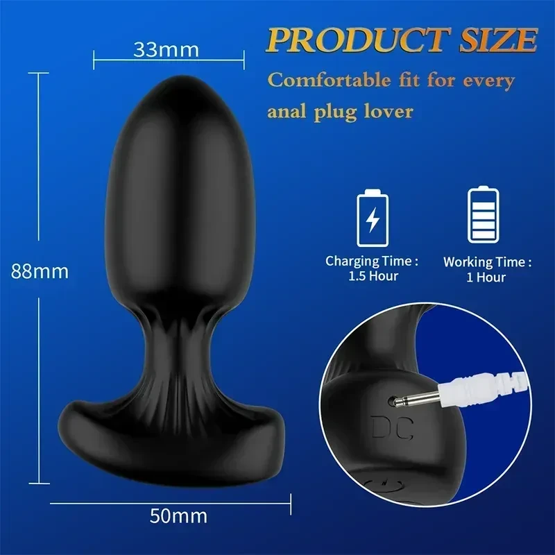 plug anal vibrant app controle longue distance