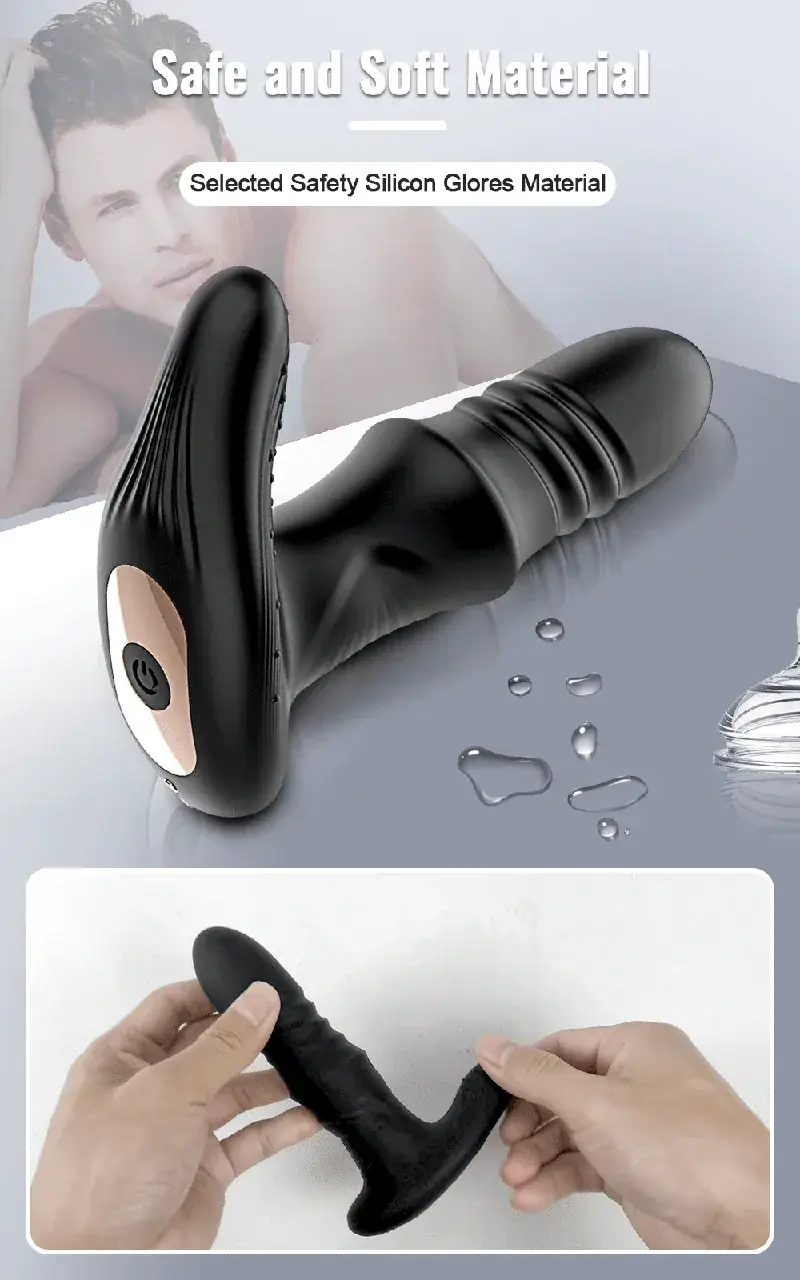 plug anal vibrant avec chargement magnetique