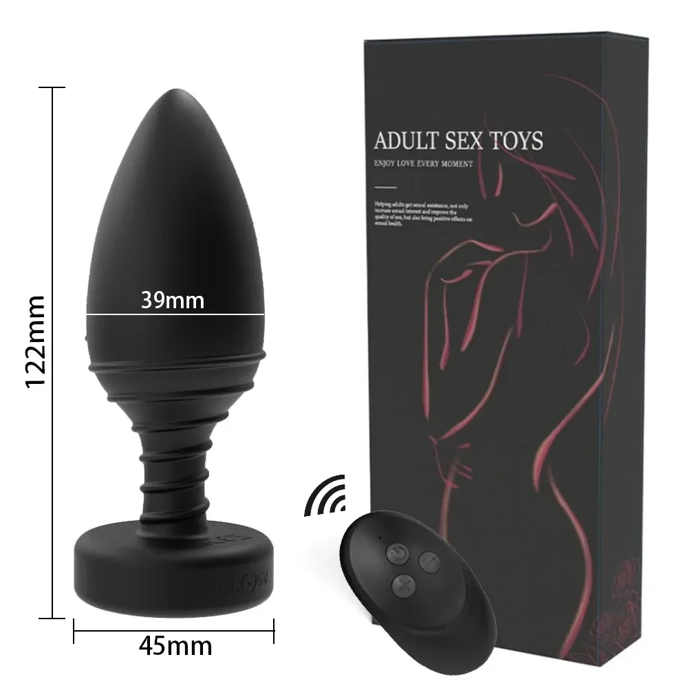 plug anal vibrant avec telecommande sans fil