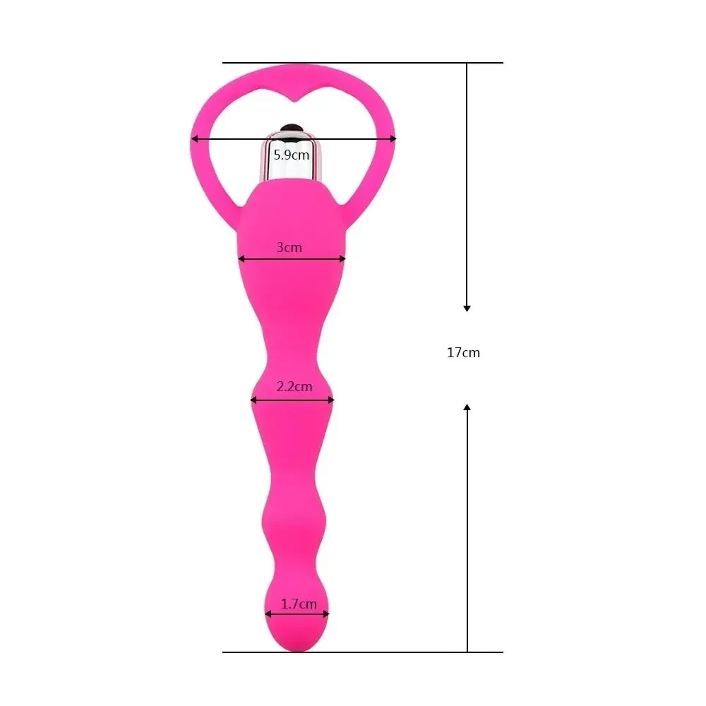 plug anal vibrant en silicone
