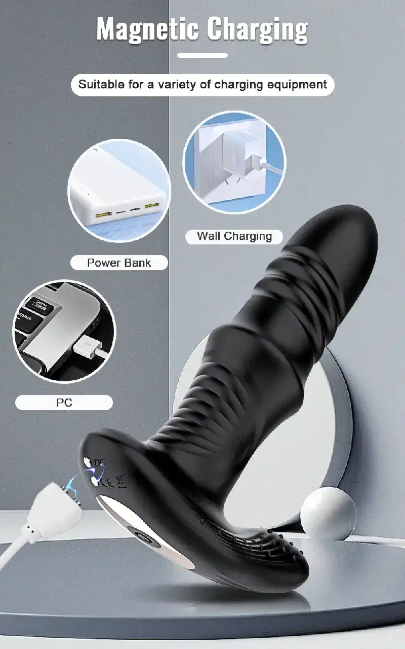 plug anal vibrant en silicone souple