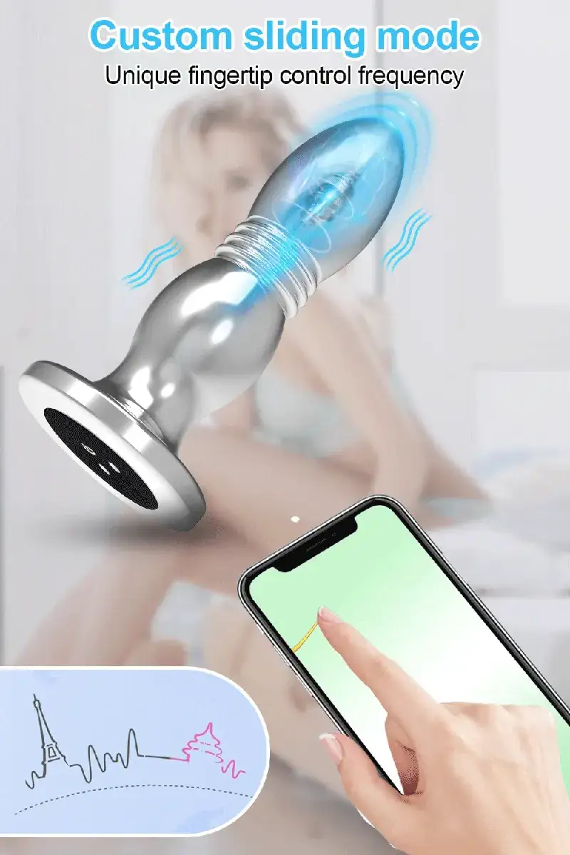 plug anal vibrant etanche charge magnetique