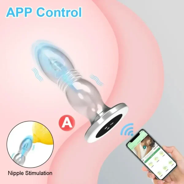plug anal vibrant lisse et sécuritaire