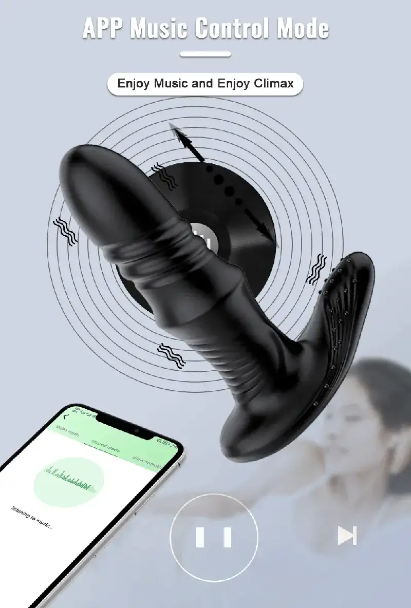 plug anal vibrant pour usage interne