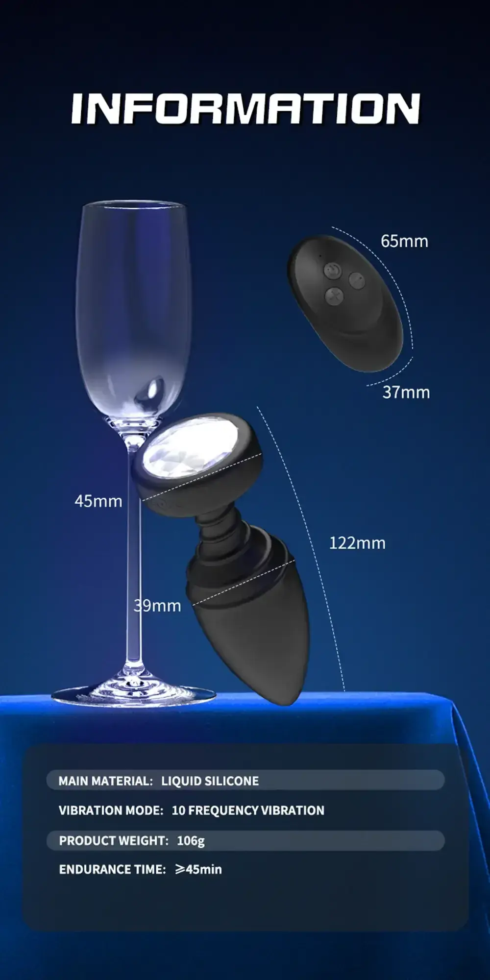 plug anal vibrant rechargeable usb