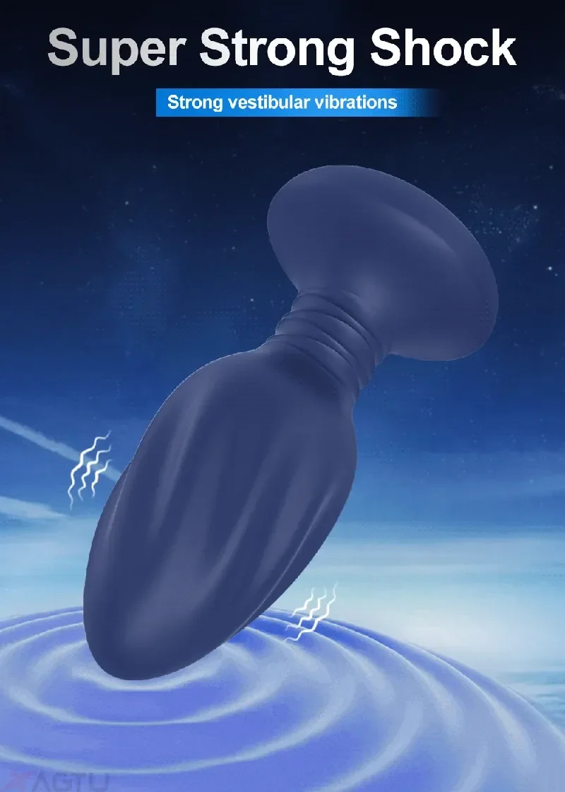 plug anal vibrant silicone medical telecommande 1