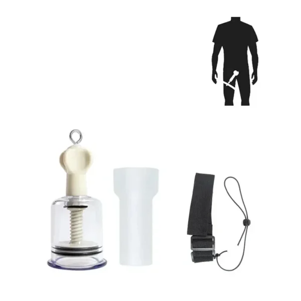 pompe pénienne phallique en plastique ergonomique