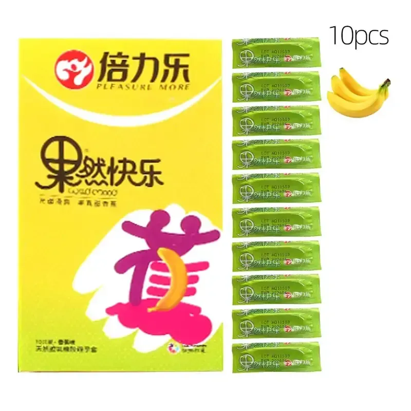 preservatifs parfumes fruites emballage
