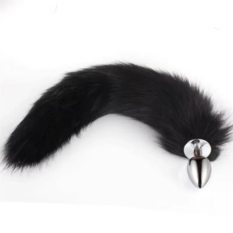queue de renard metal doux pour plug anal