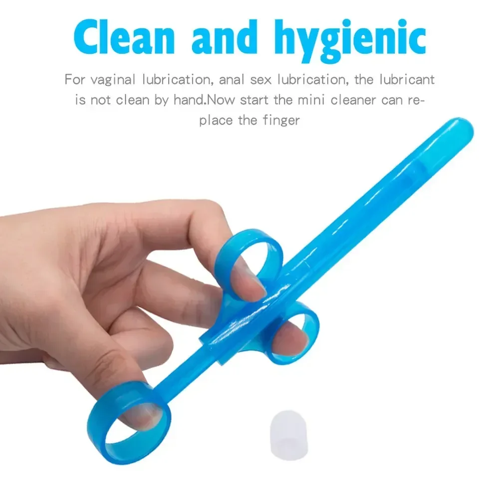 seringue precision lubrifiant plastique bleu
