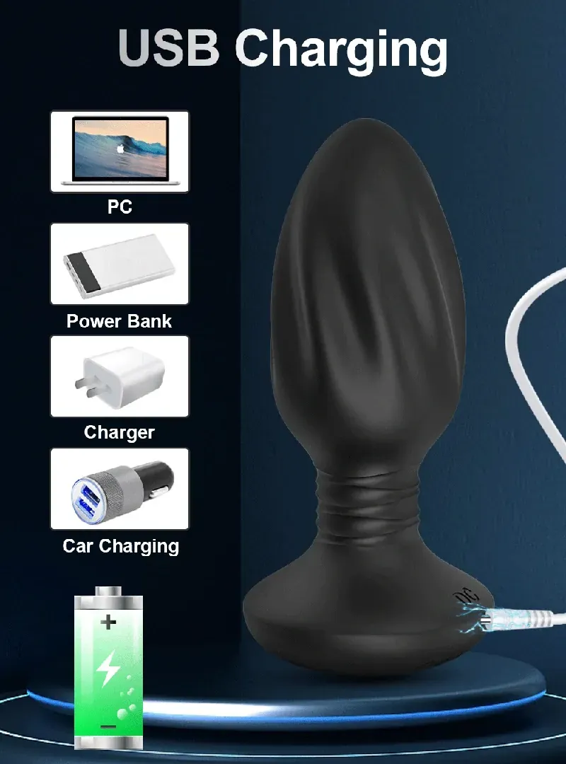 sextoy anal vibrant silicone medical telecommande