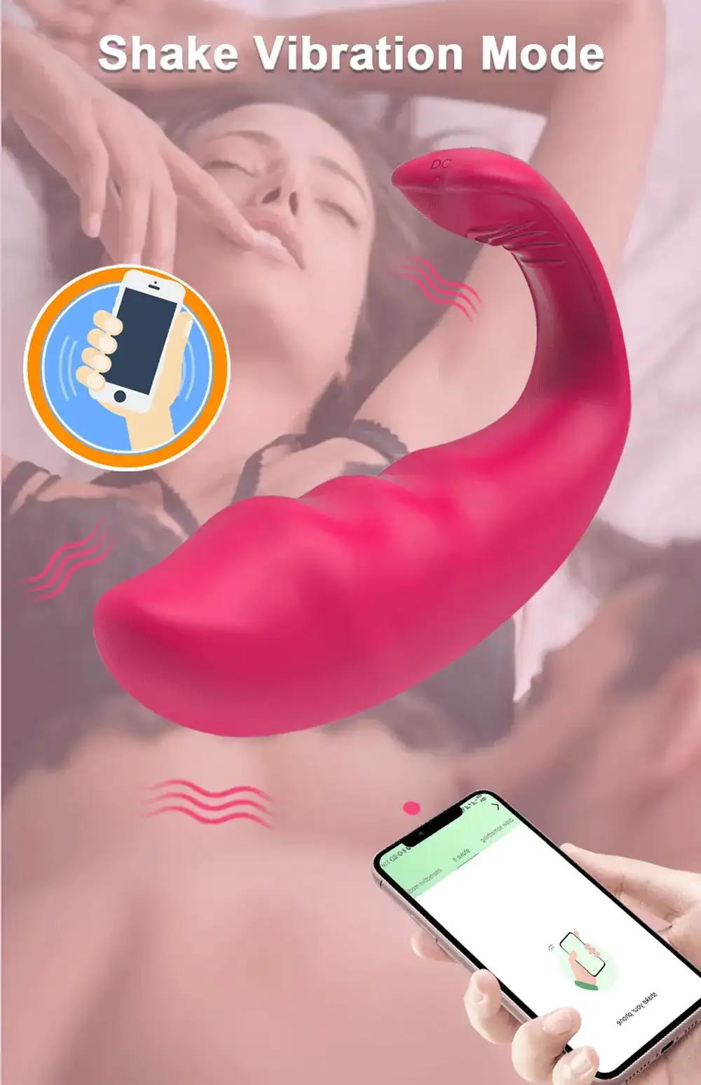 sextoy en silicone medical connecte app