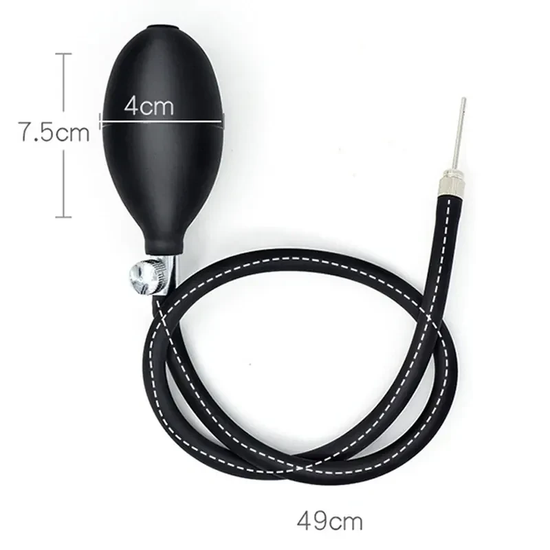 sextoy gonflable avec bille metallique lestee noire 3