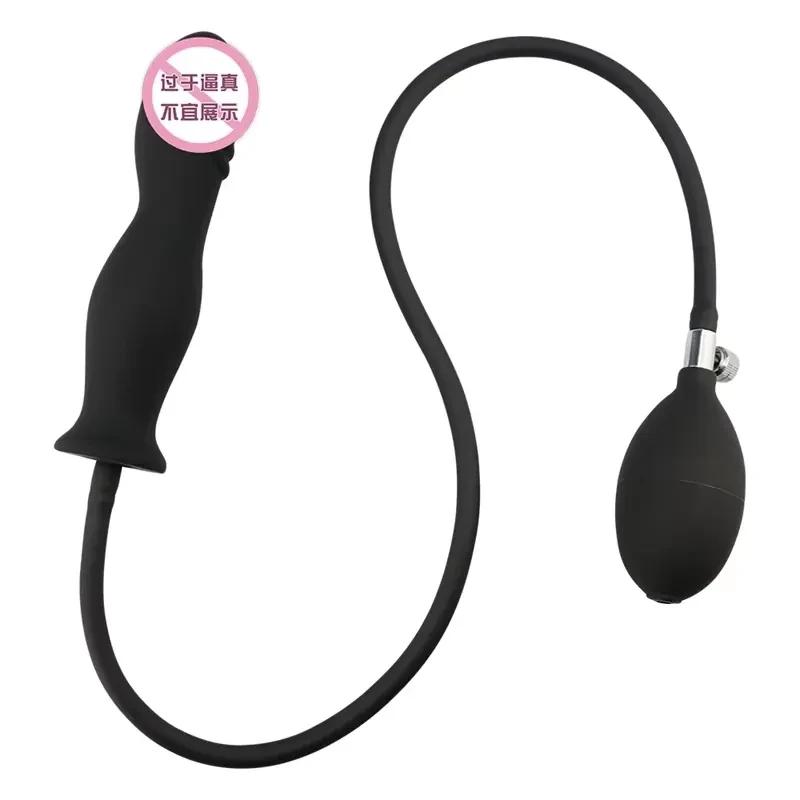 sextoy gonflable avec bille metallique lestee noire 4
