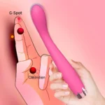sextoy incurvé en silicone souple