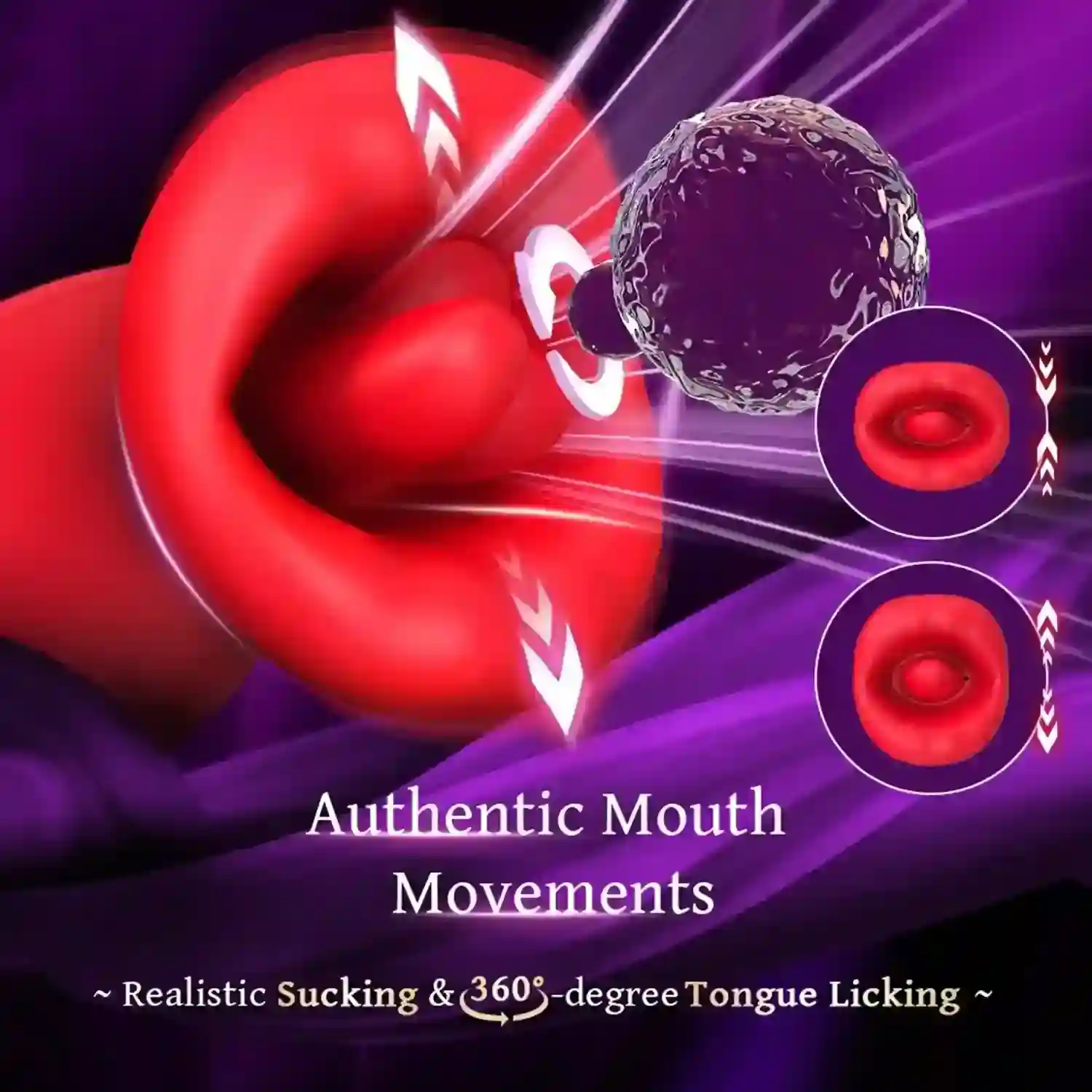 sextoy multifonction avec langue rotative