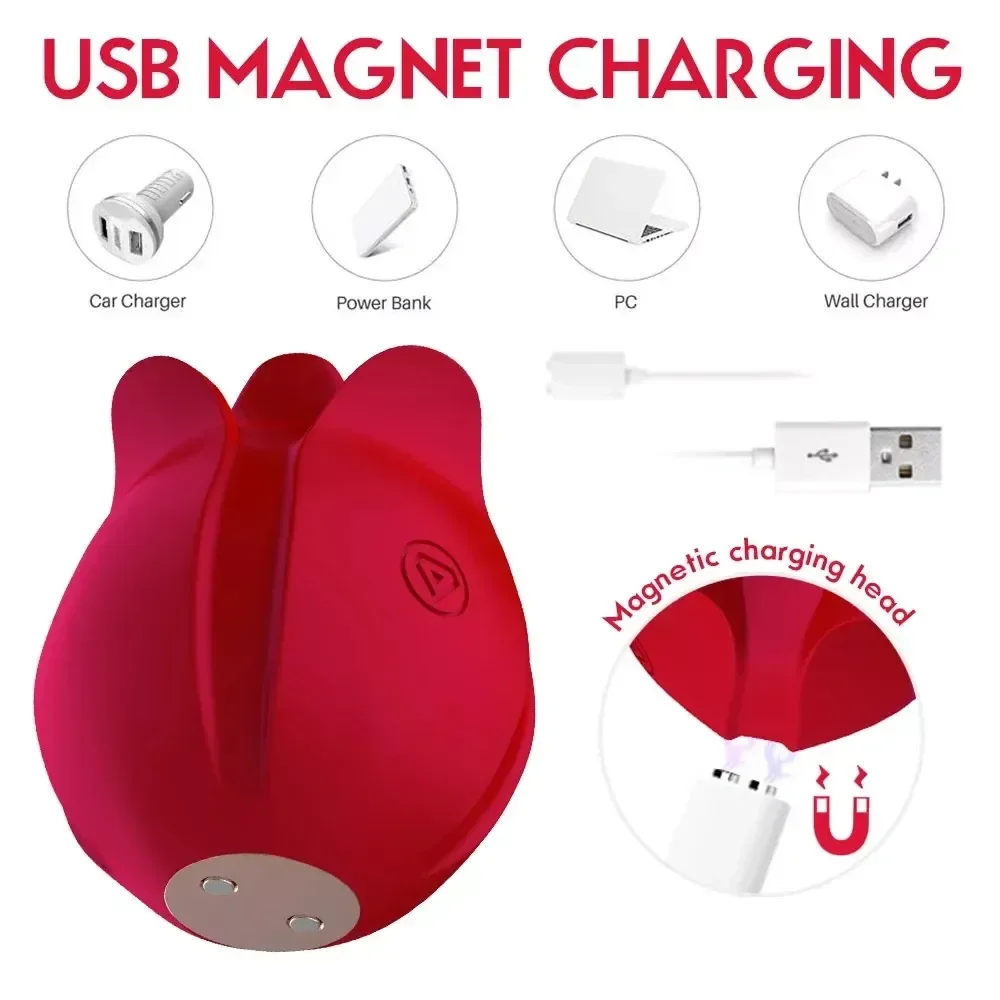 sextoy rechargeable rose avec deux tetes
