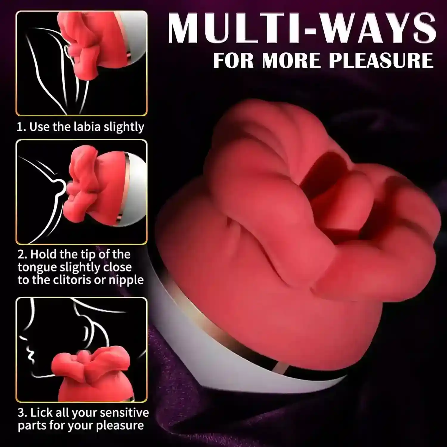 sextoy rose etanche a grande bouche