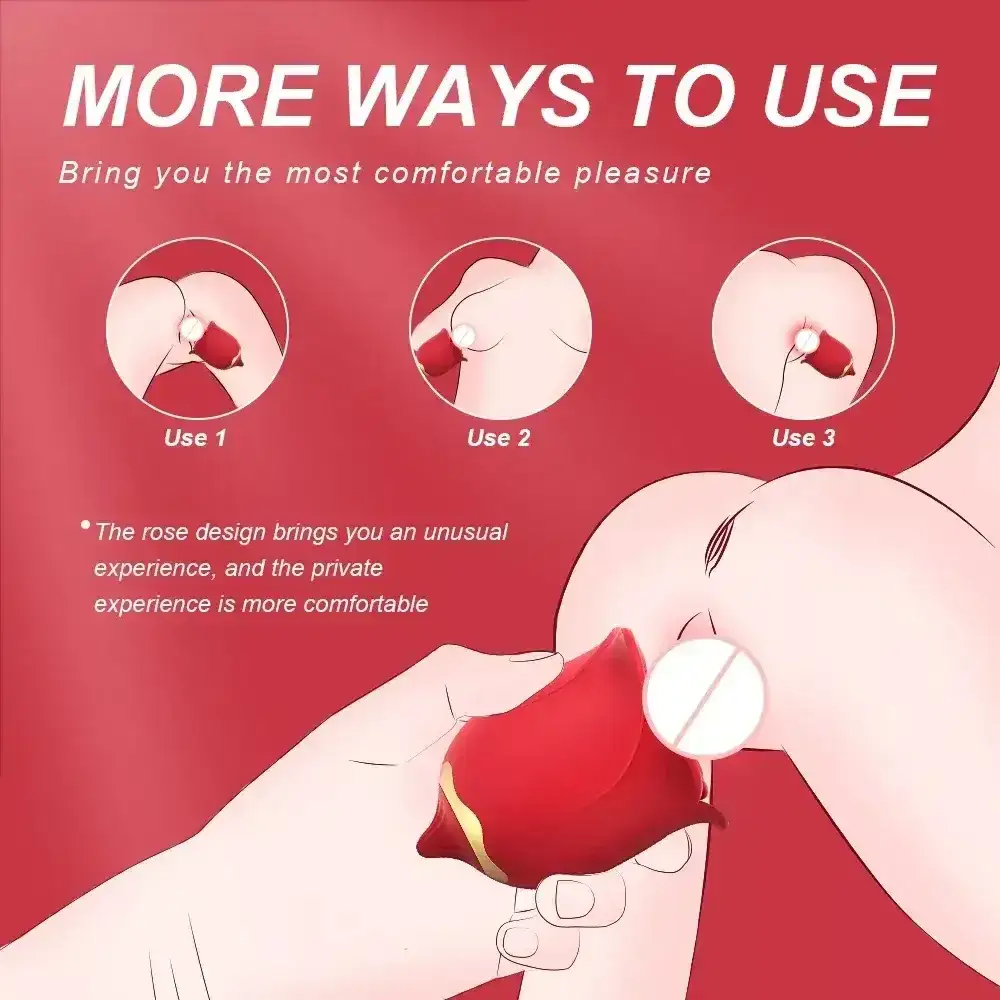 sextoy rose vibrant et lechant rechargeable