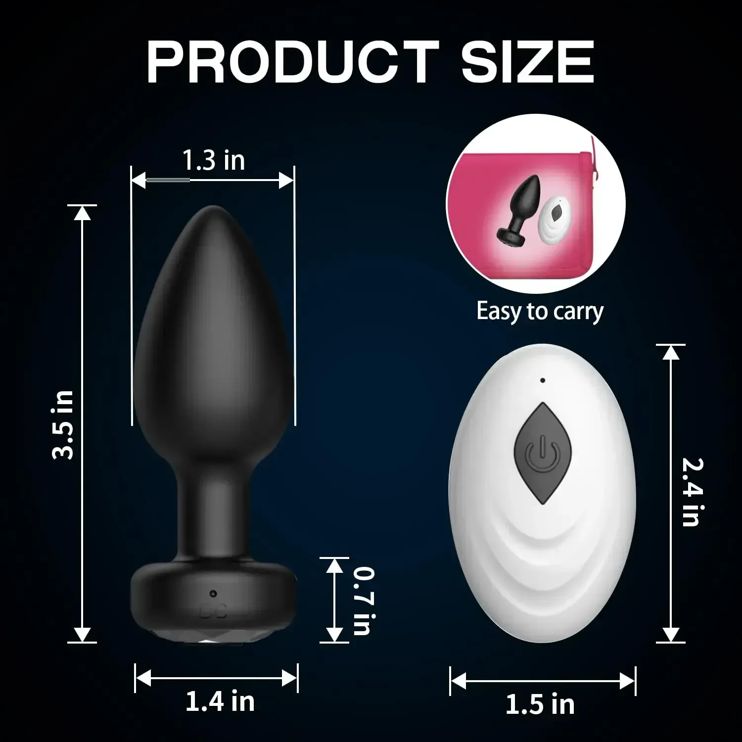 stimulant anal vibrant avec telecommande