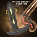 stimulateur anal silicone contrôle par application