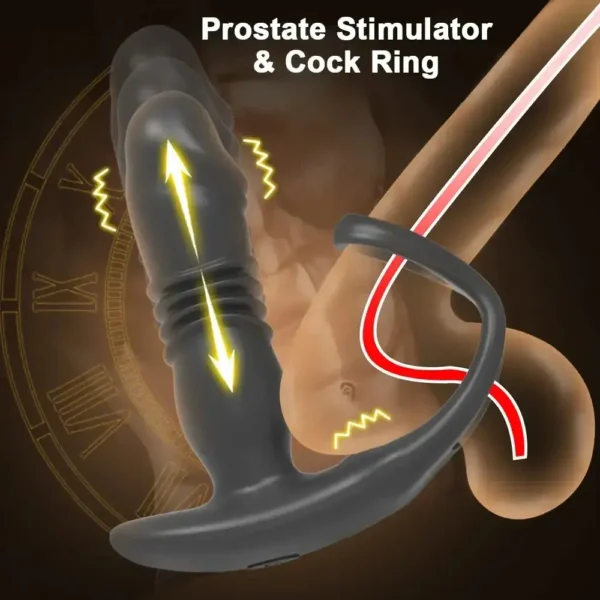 stimulateur anal silicone contrôle par application