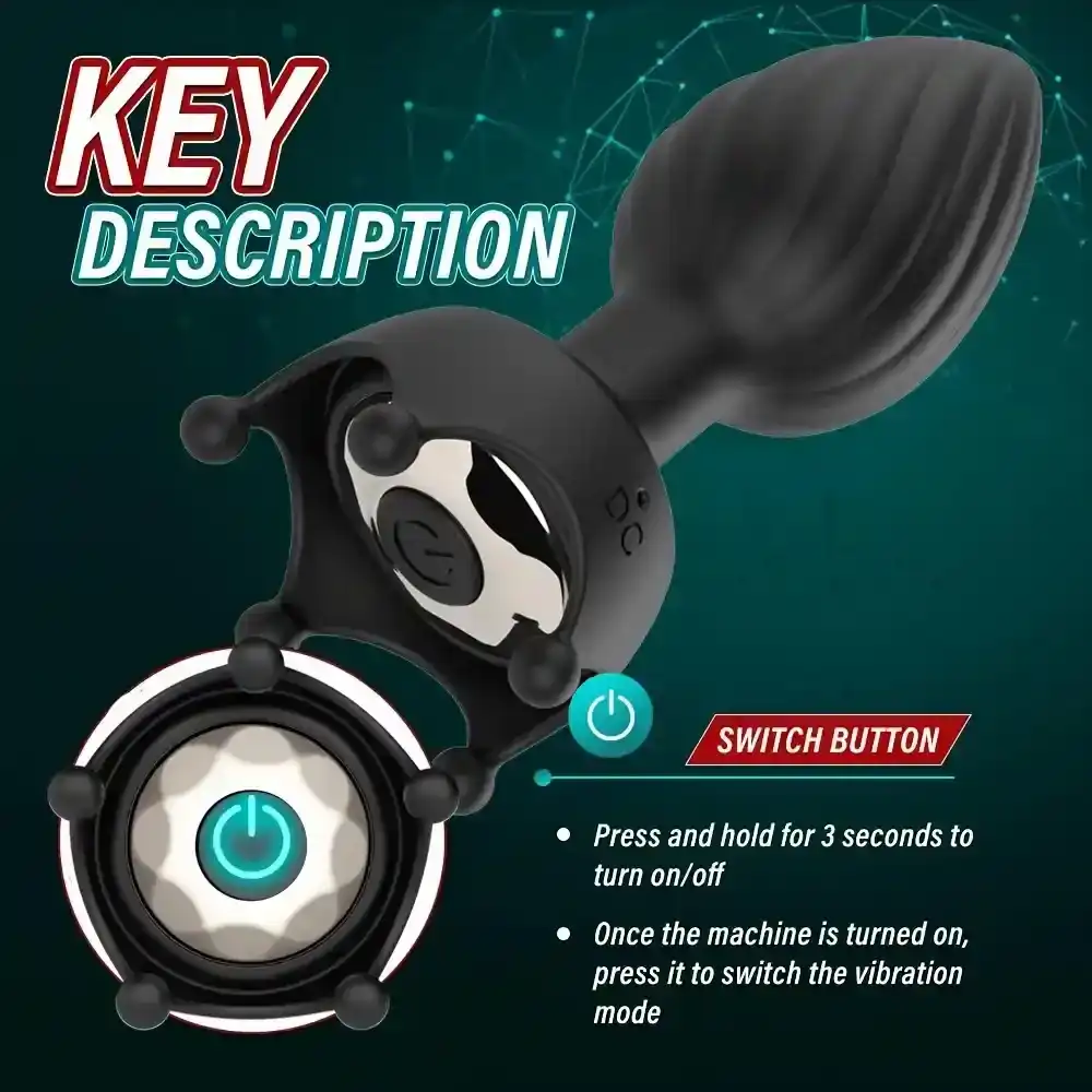 stimulateur anal vibrant silicone abs telecommande