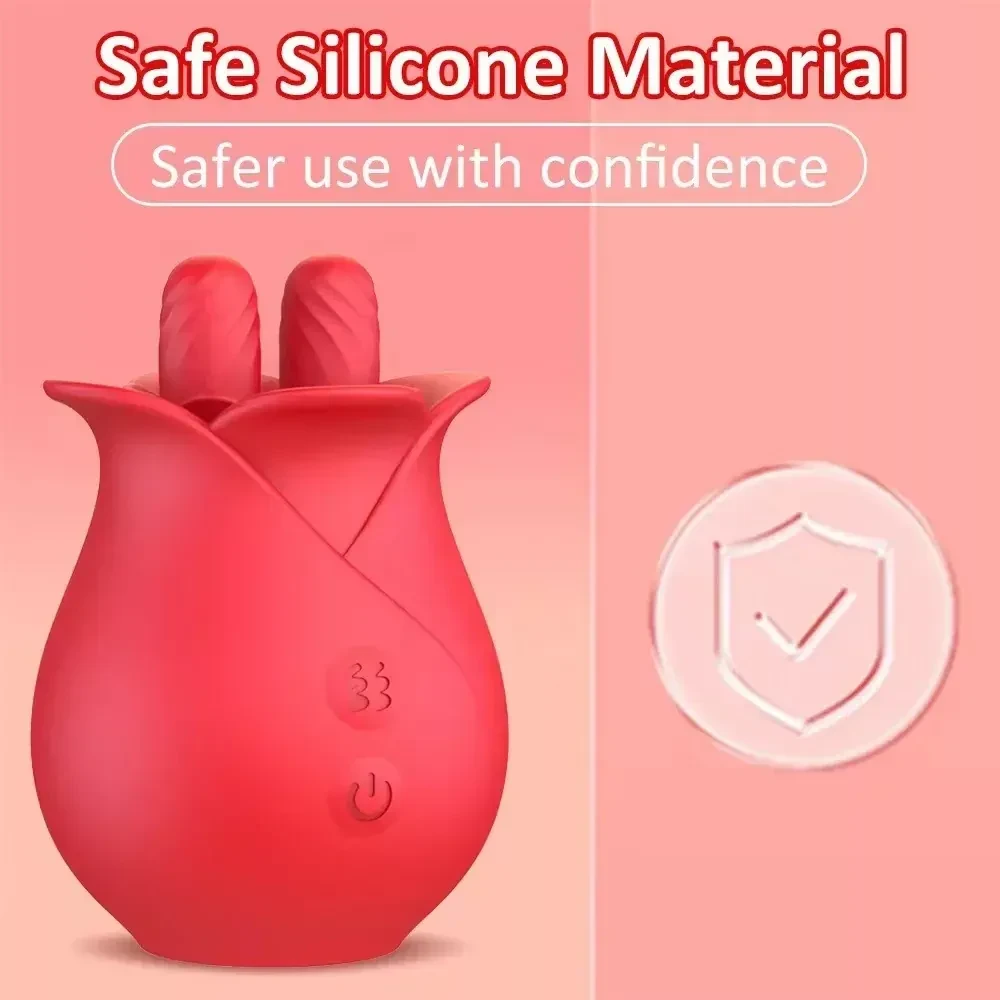 stimulateur clitoridien a langue vibrante rose
