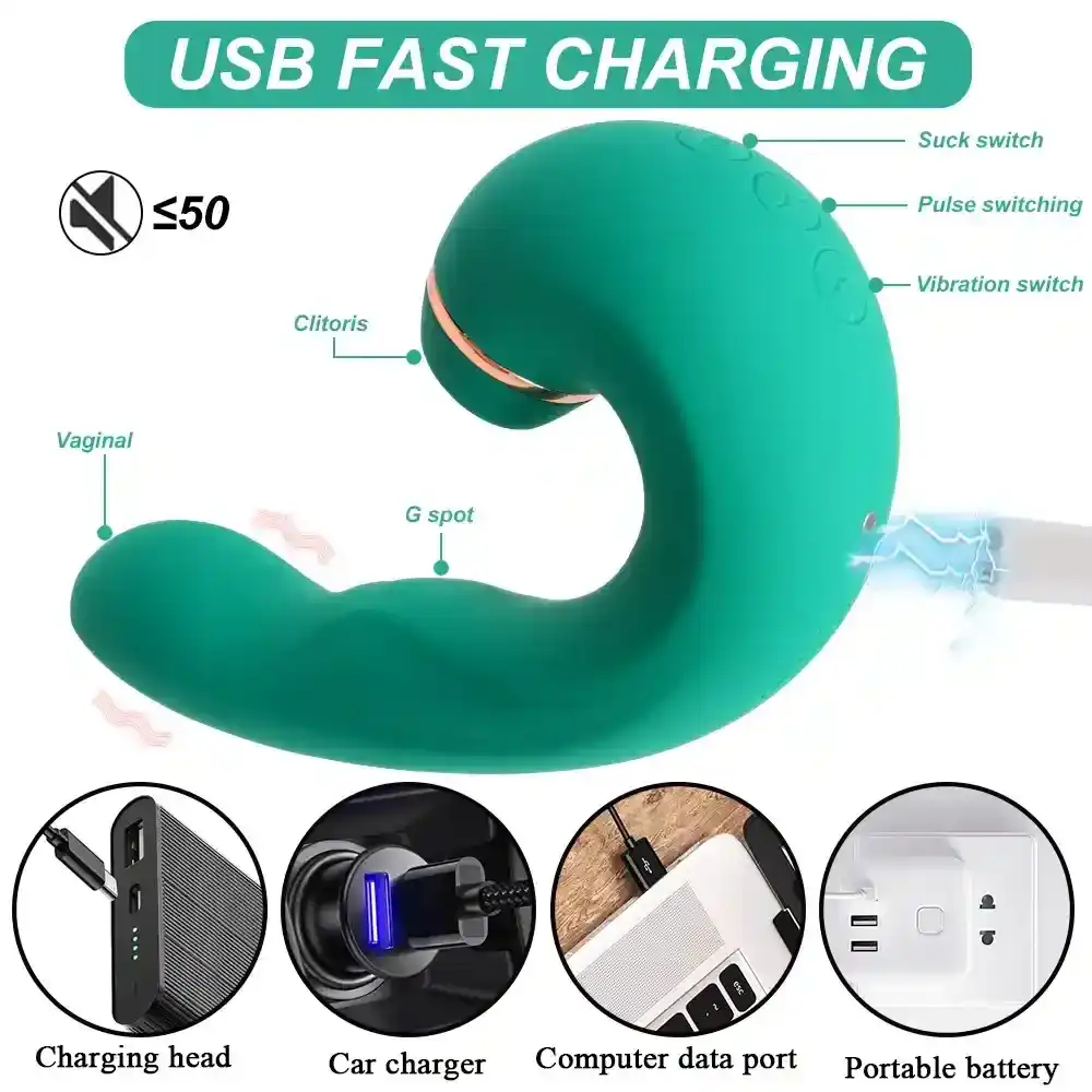stimulateur clitoridien avec succion silicone