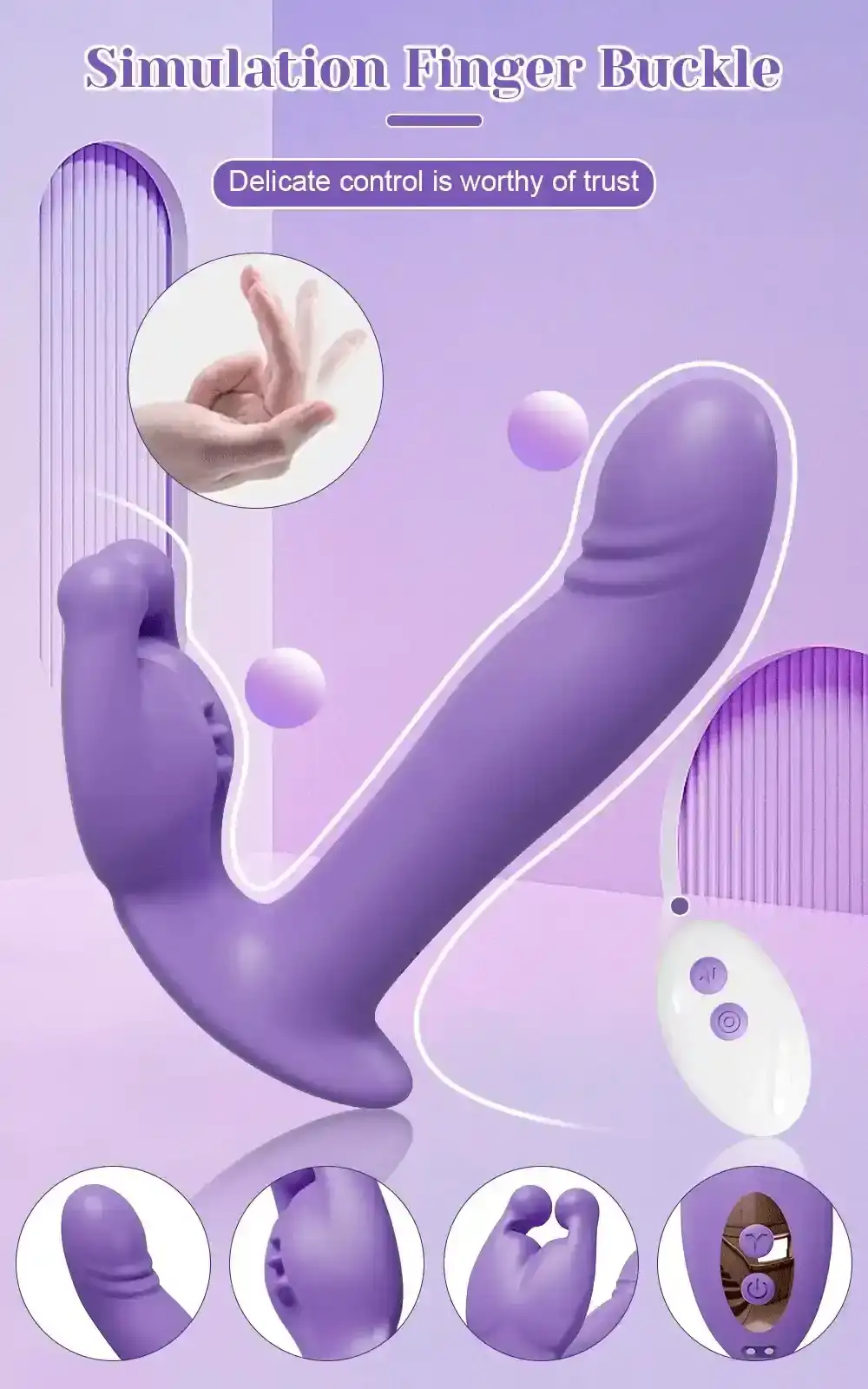 stimulateur clitoridien double action telecommande