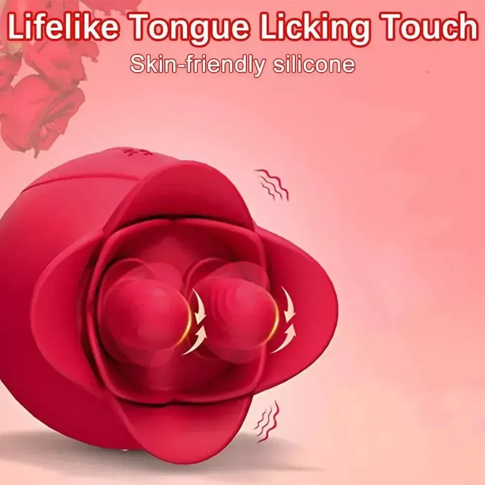 stimulateur clitoridien effet langue rose etanche