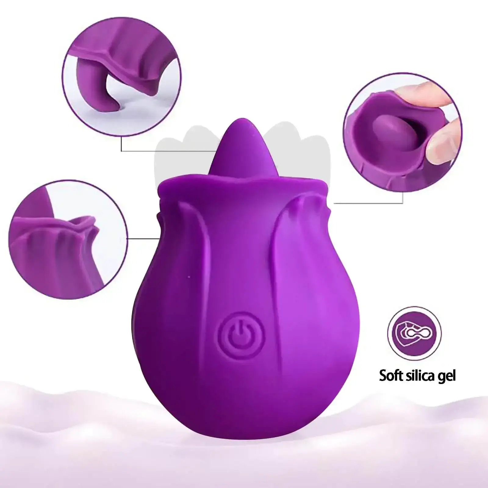 stimulateur clitoridien en silicone hypoallergenique 1
