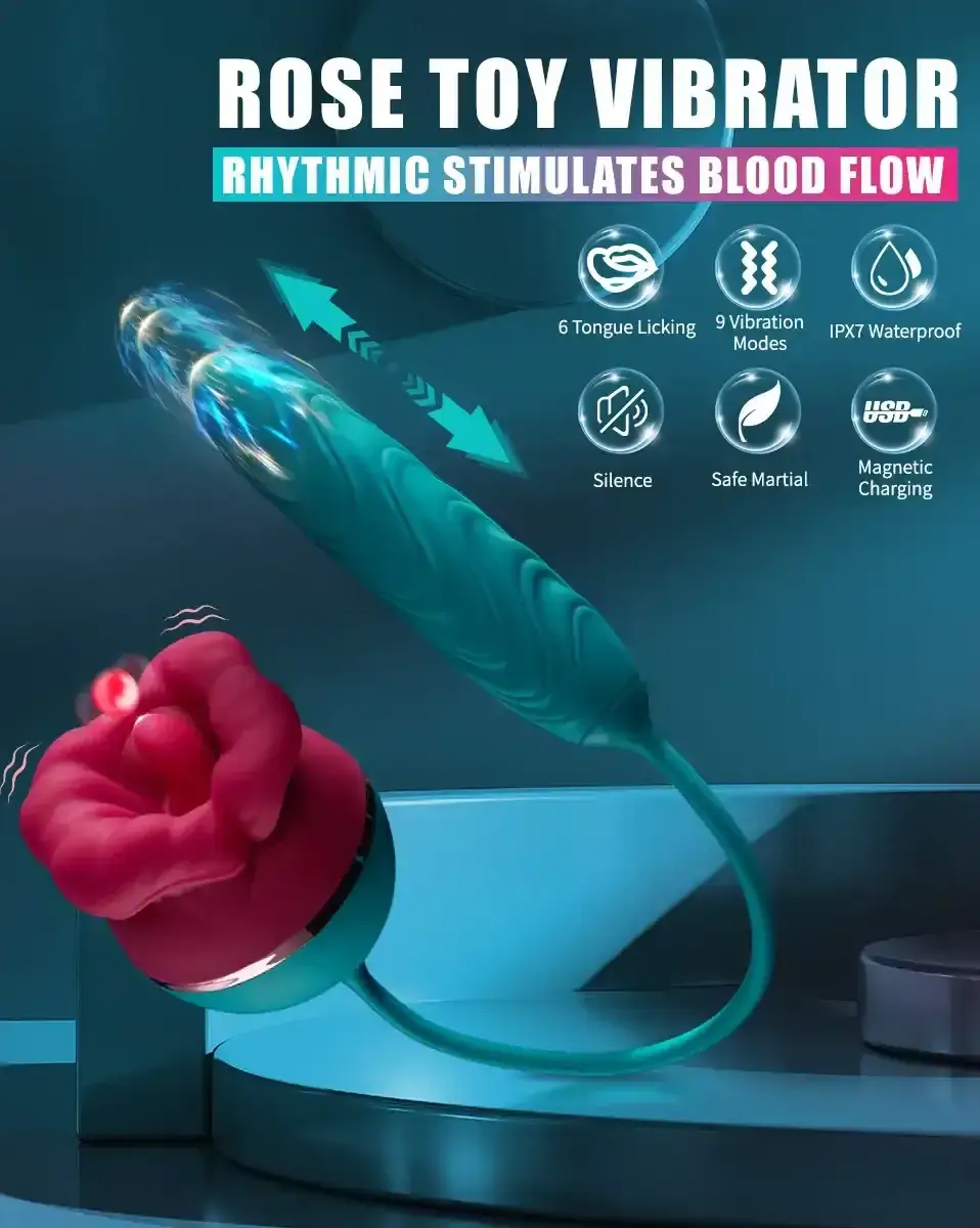 stimulateur clitoridien langue silicone rose