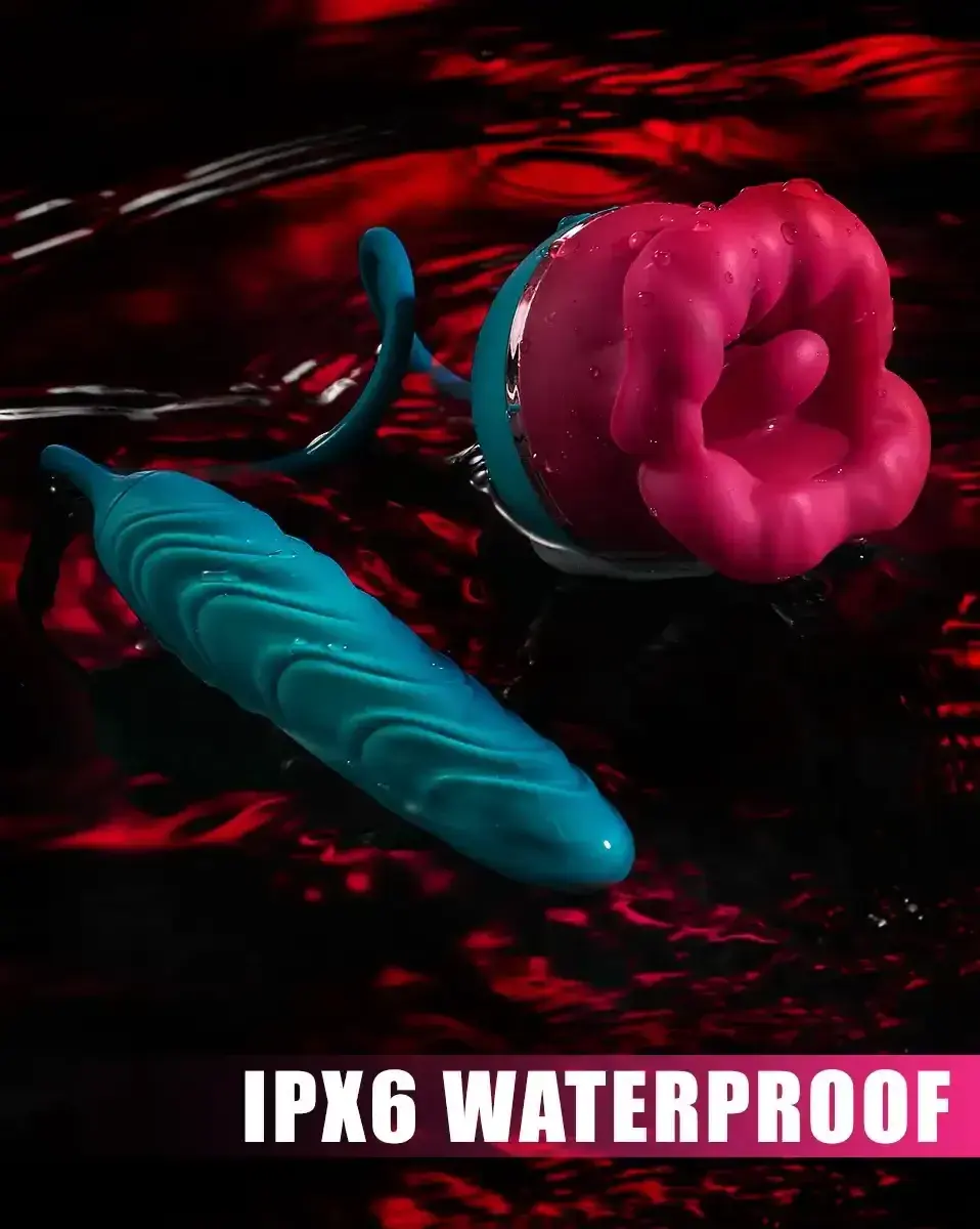 stimulateur langue silicone medical rose