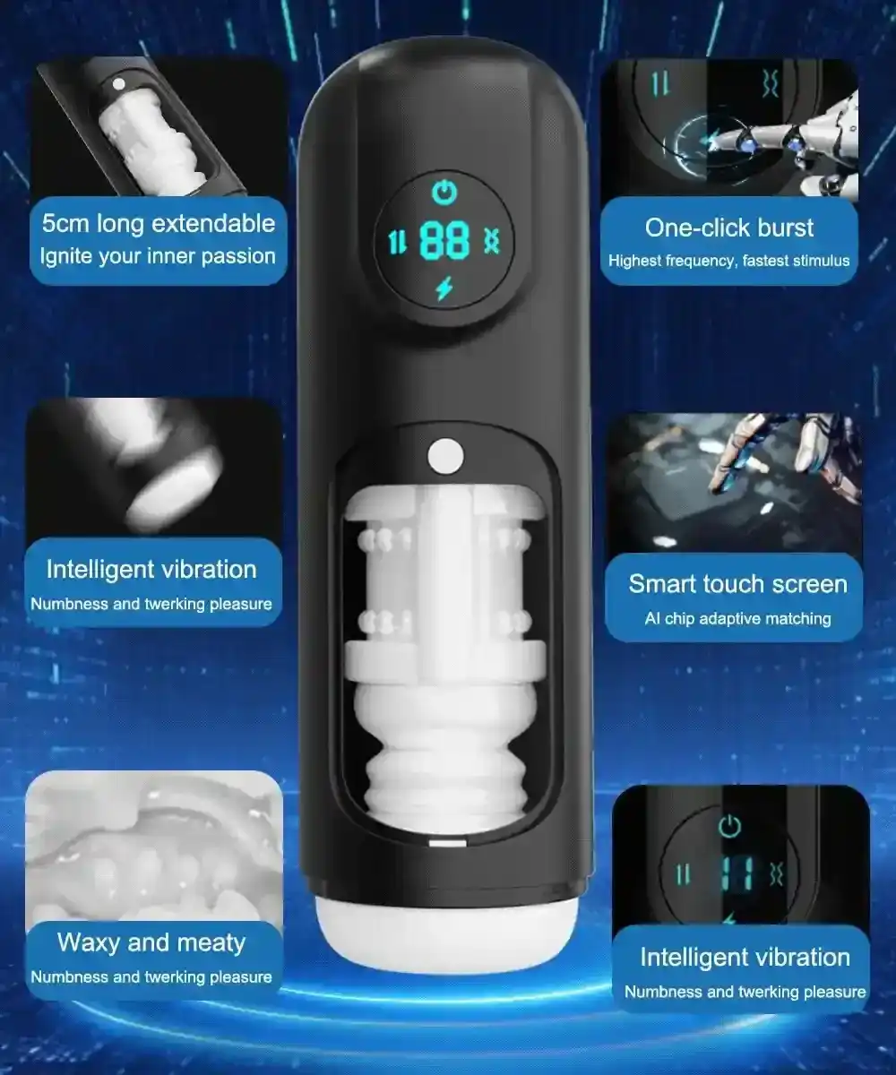 stimulateur masculin chauffant rechargeable usb