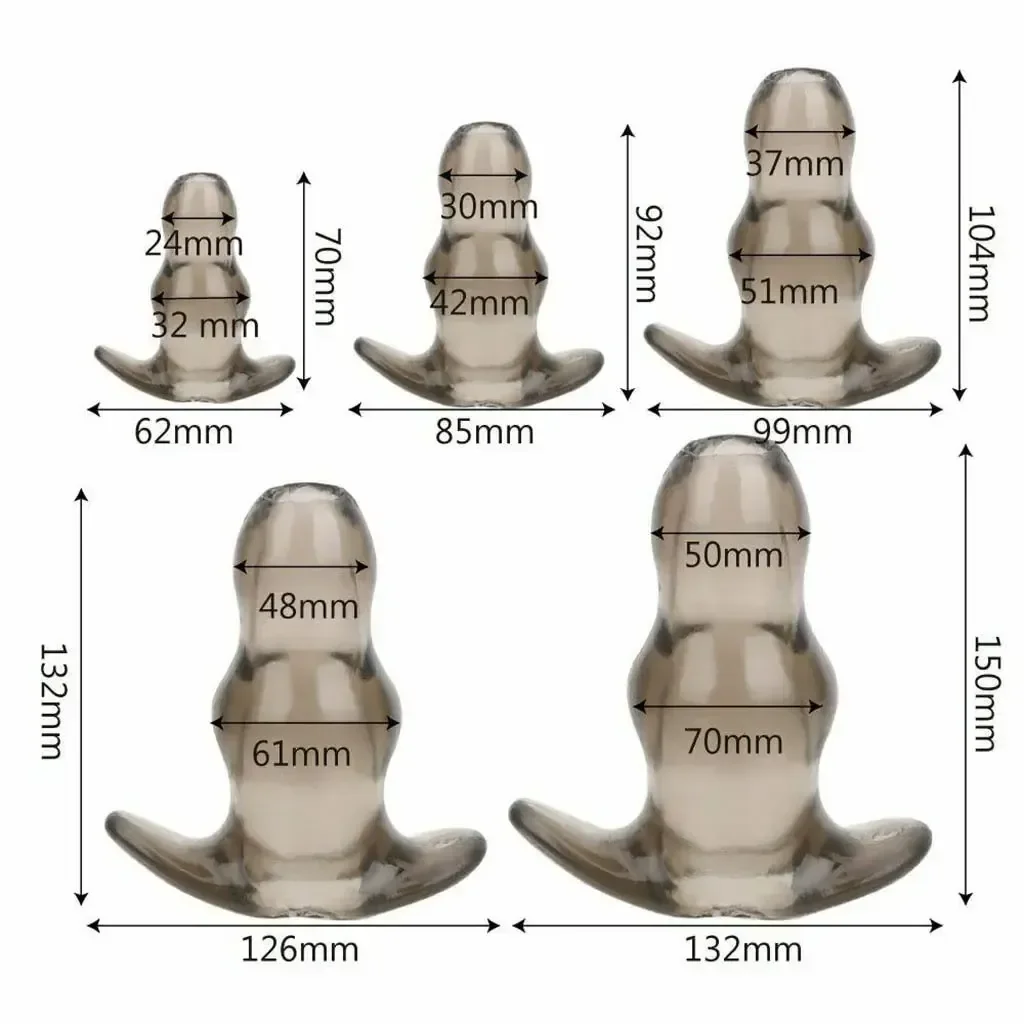 tunnel anal souple en silicone