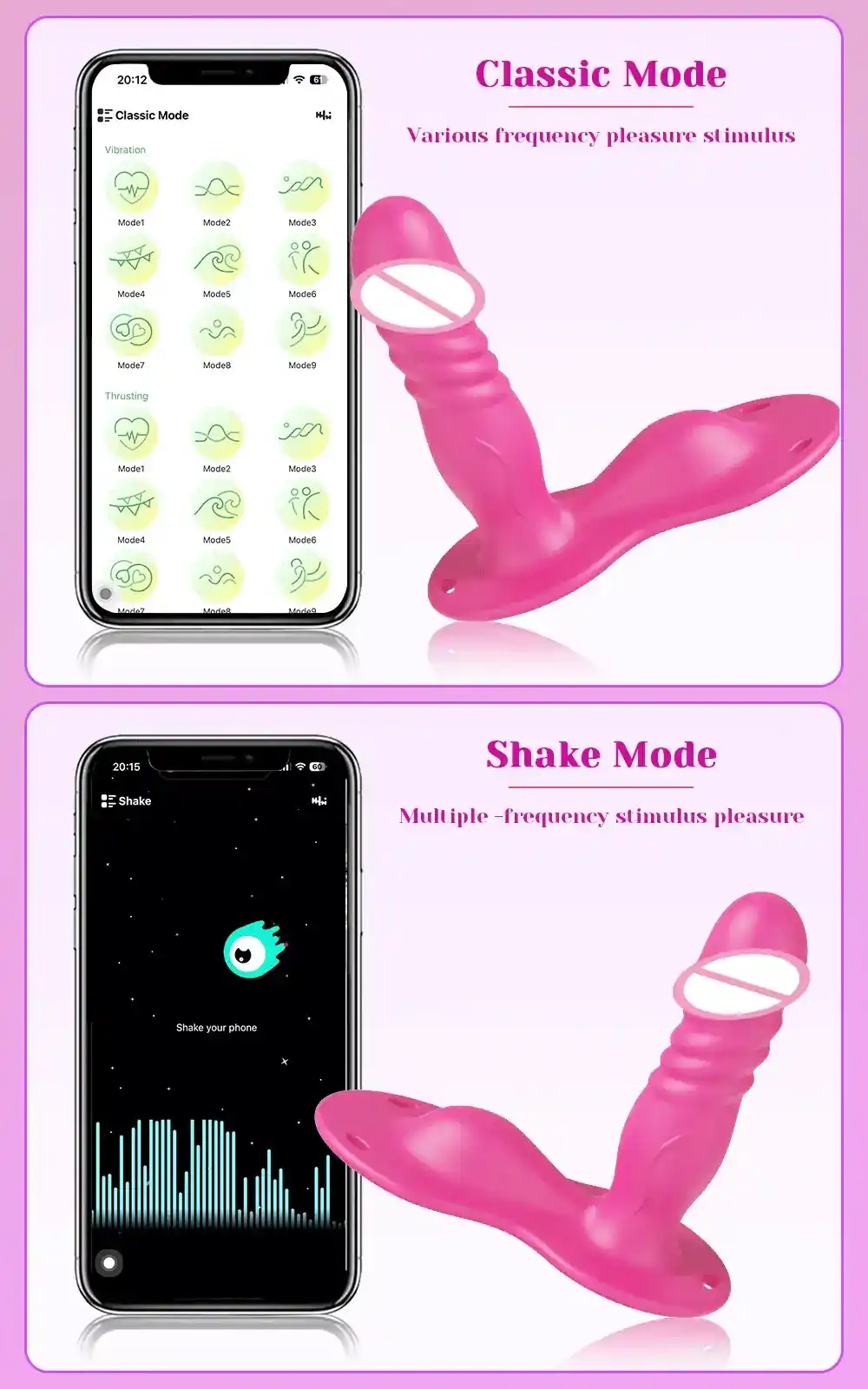 vibrateur a app control point g
