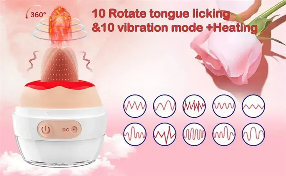 vibrateur clitoridien a langue realiste