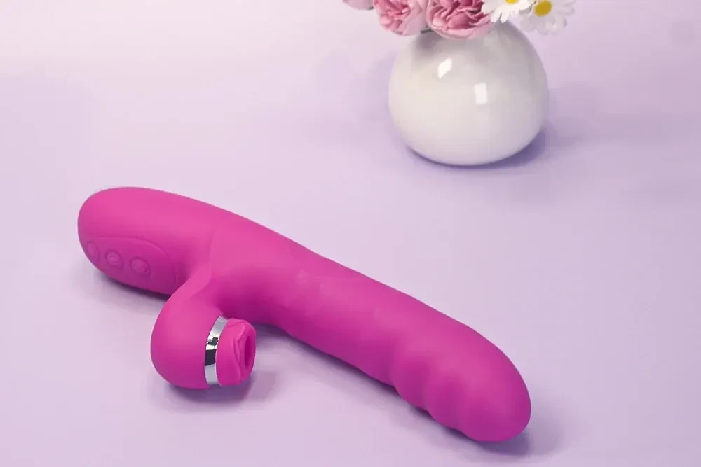 vibrateur clitoridien avec chauffage silicone
