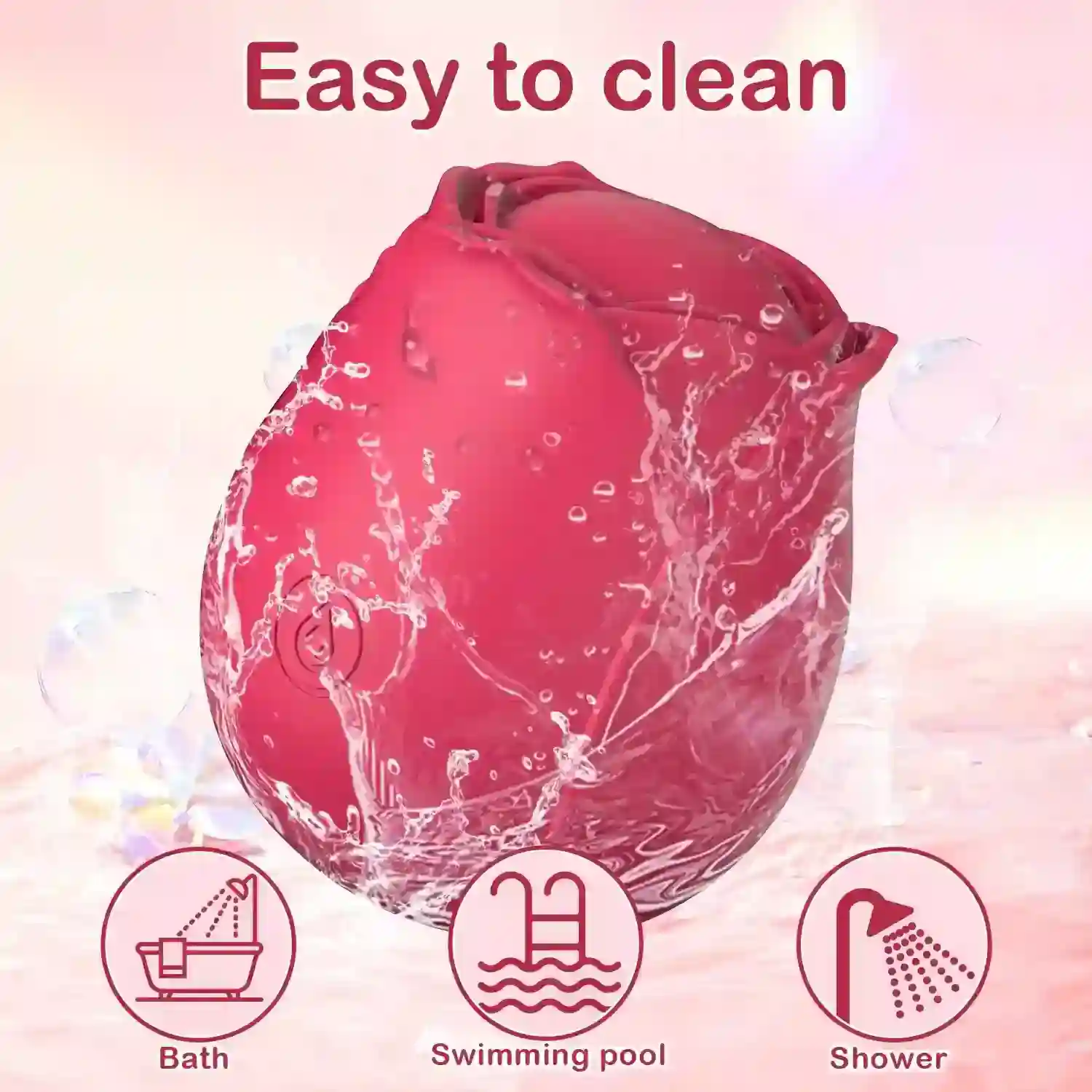 vibrateur clitoridien rose mode tapotement